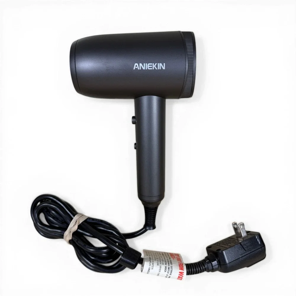 ANIEKIN Hair Dryer KF-3138 Gray 1600W Ionic Professional Blow‎ Dryer Lightweight